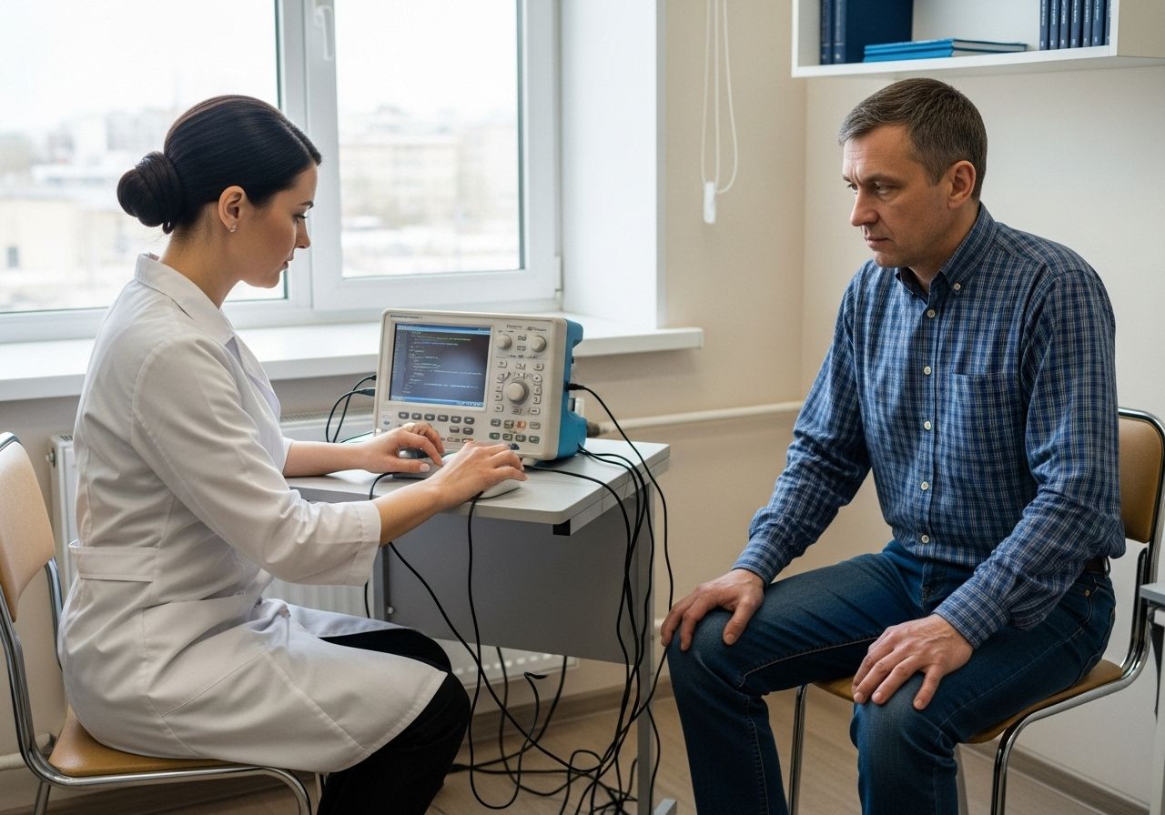 Врач и пациент перед процедурой